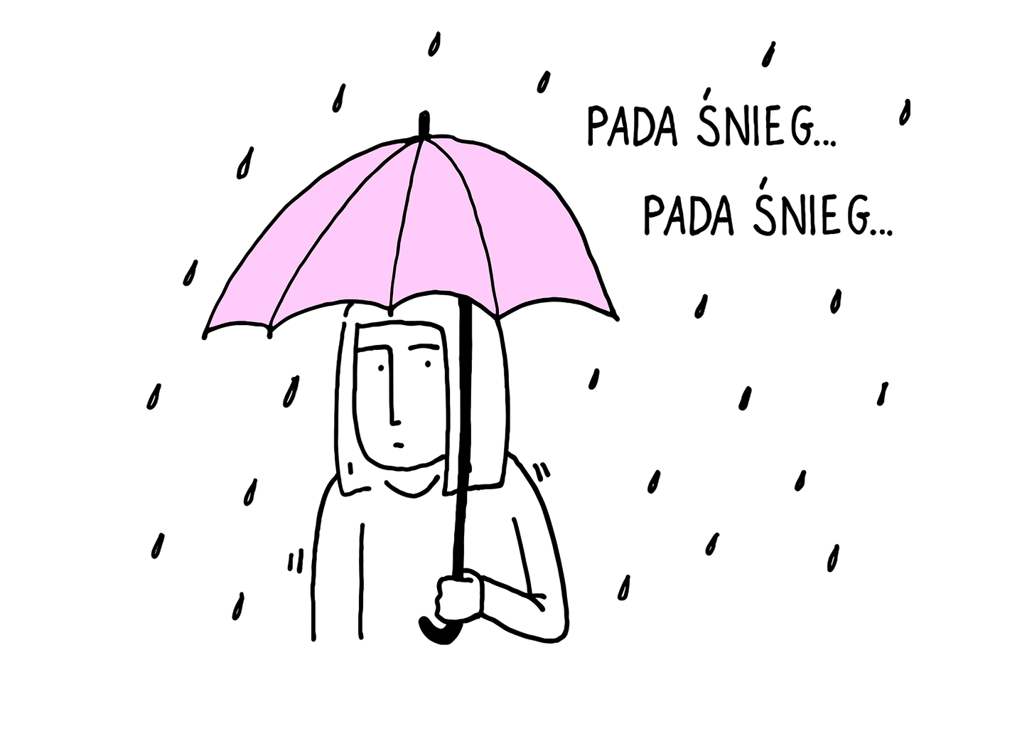 Pocztówka "Śnieg"
