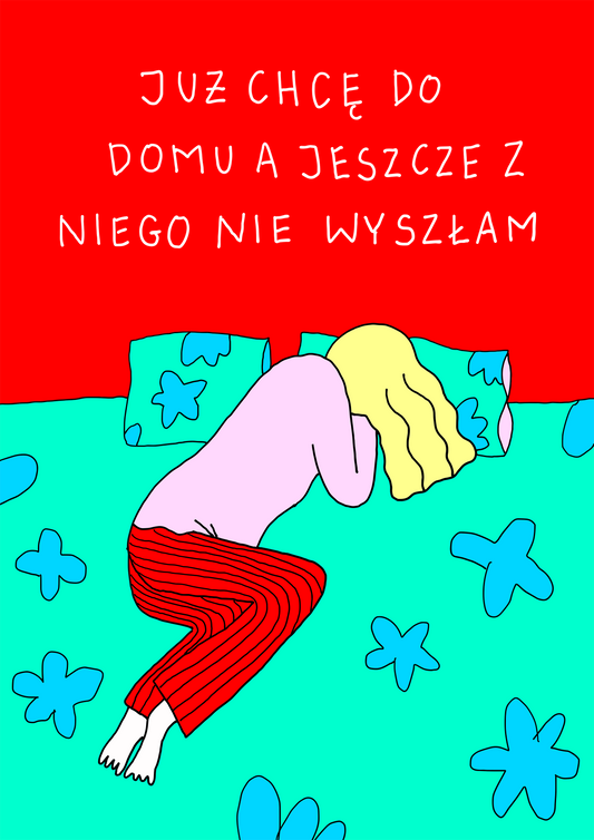 Plakat kolorowy "Do domu" A3