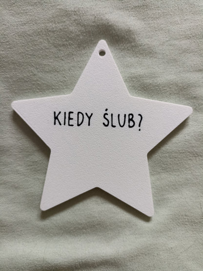 Zawieszka "Kiedy ślub"