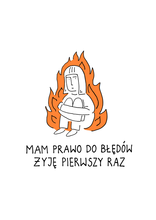 Plakat "Mam prawo do błędów"