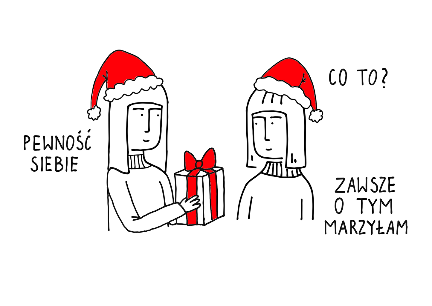 Pocztówka "Pewność siebie"