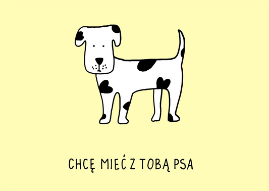 Plakat kolorowy "Pies" A4