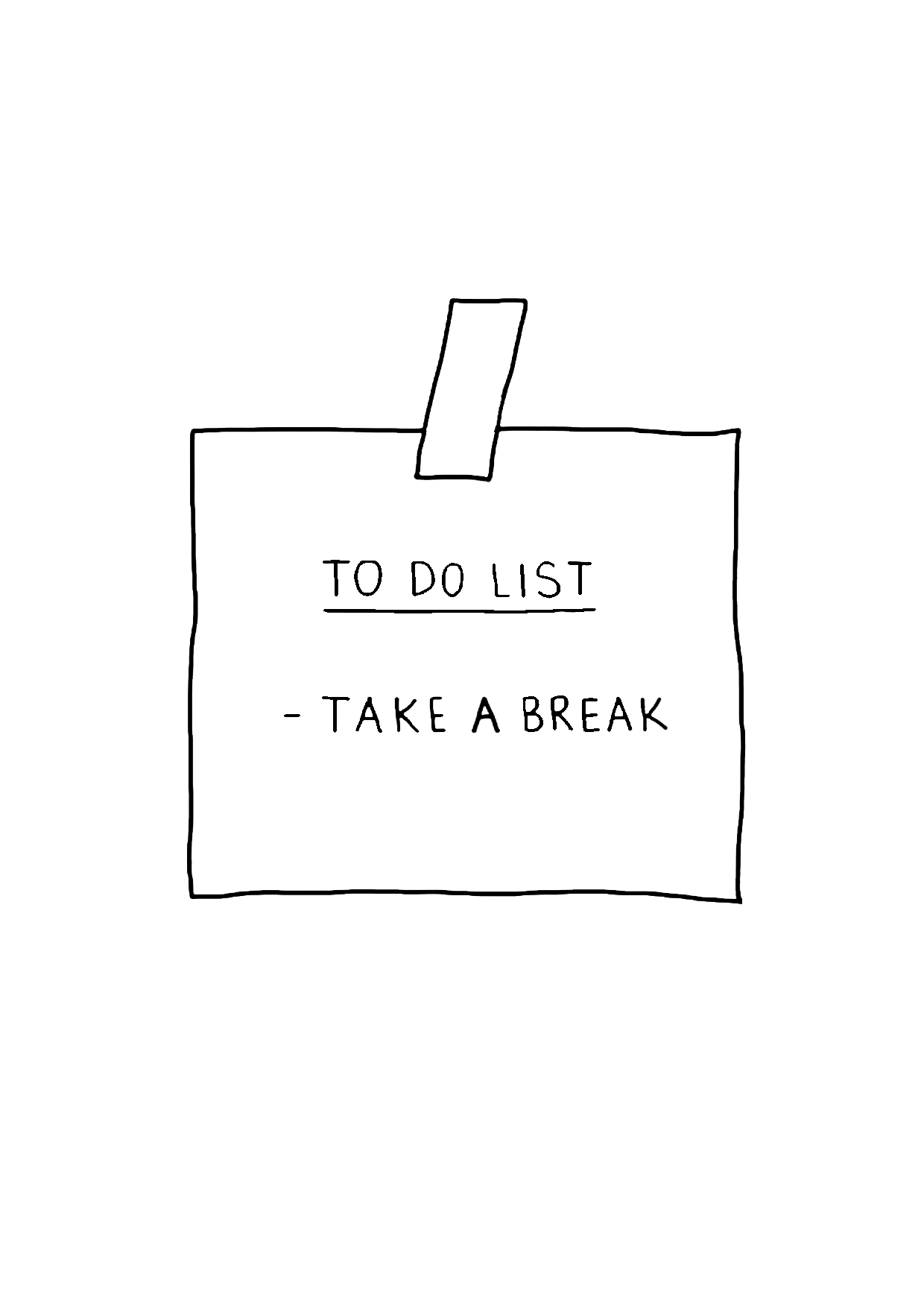 Pocztówka "Take a break"