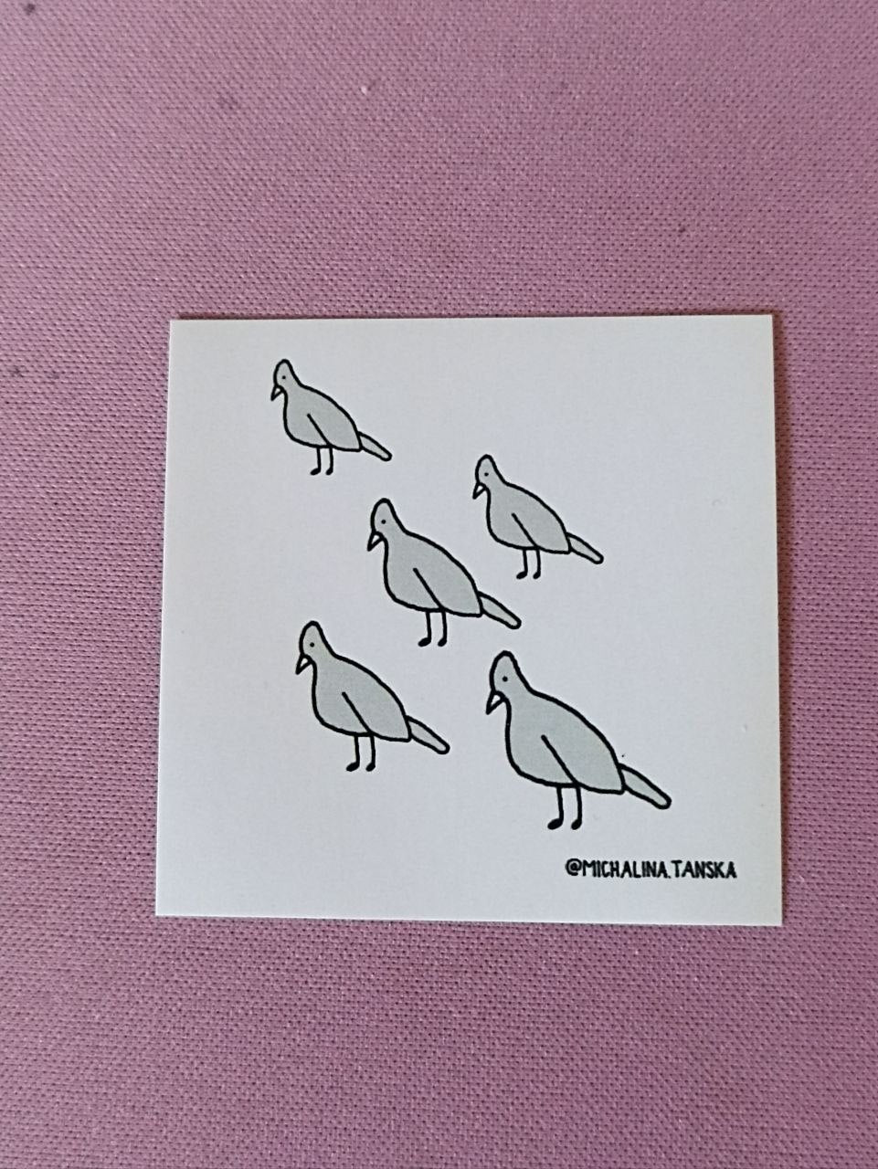 Naklejka "Gołębie"