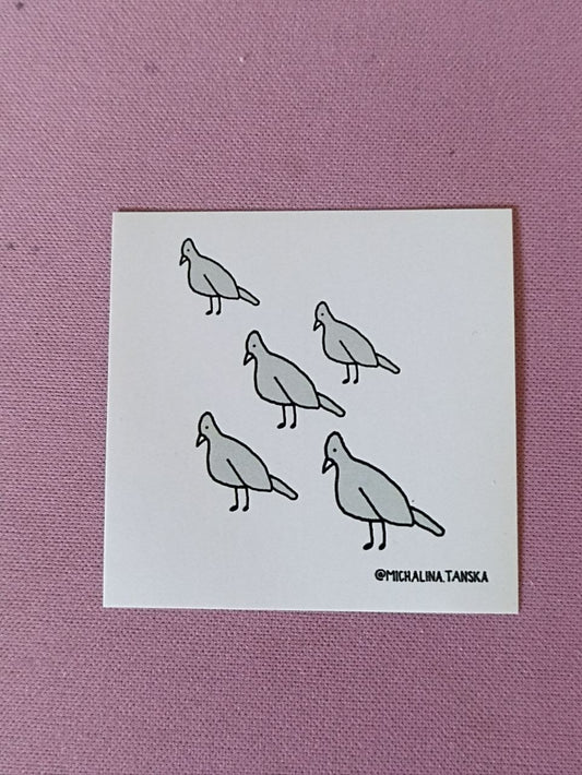 Naklejka "Gołębie"