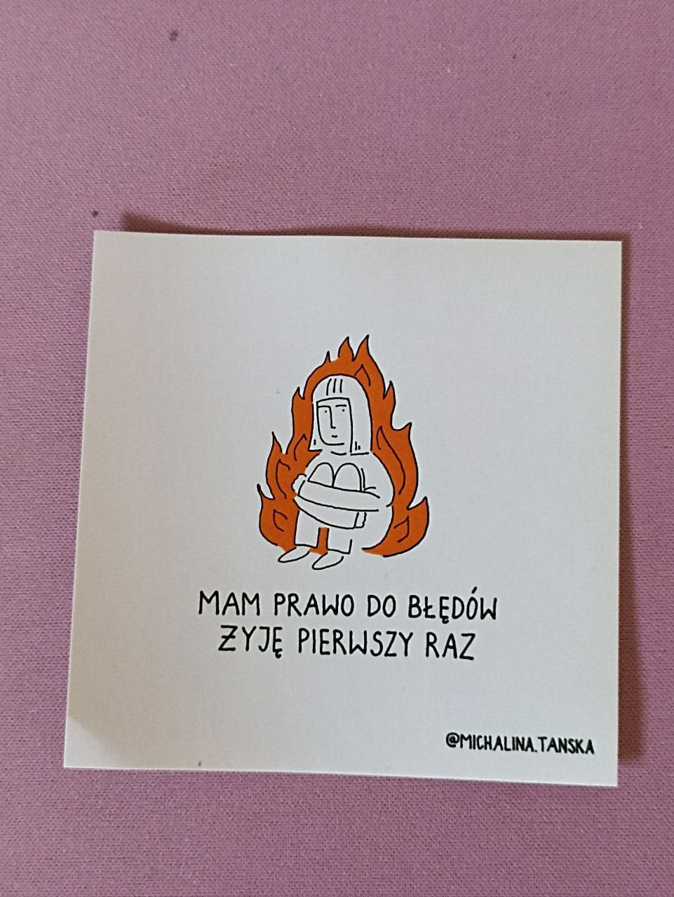 Naklejka "Prawo do błędów"